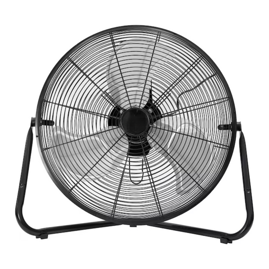 Applawn 20-in 120-Volt 3-Speed High Velocity Indoor Black Floor Fan