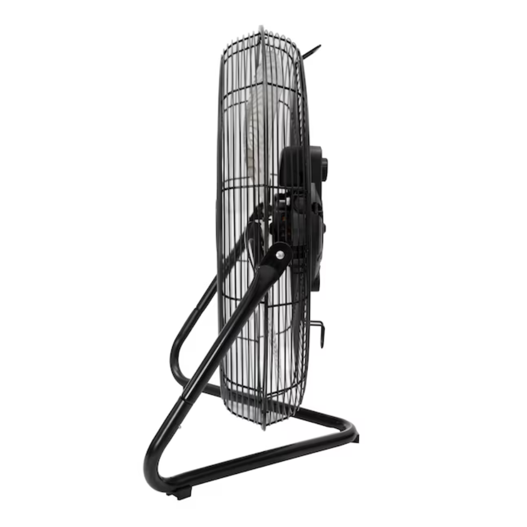 Applawn 20-in 120-Volt 3-Speed High Velocity Indoor Black Floor Fan