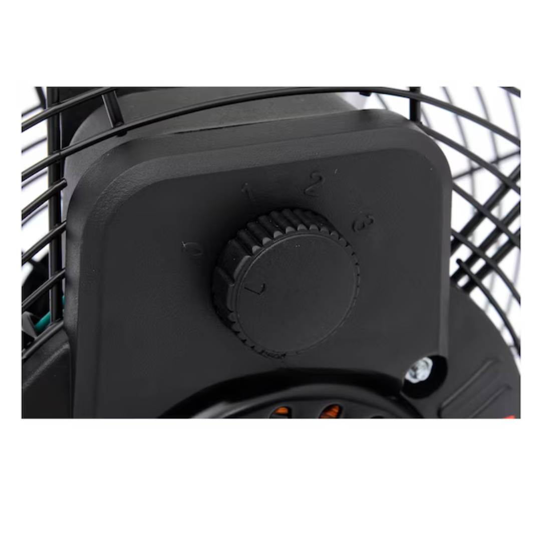 Applawn 20-in 120-Volt 3-Speed High Velocity Indoor Black Floor Fan