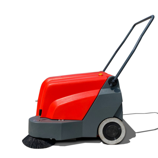 Applawn 39.4-in Cleaning Path Hand-Push Floor Sweeper 11.9-GAL Dustbin